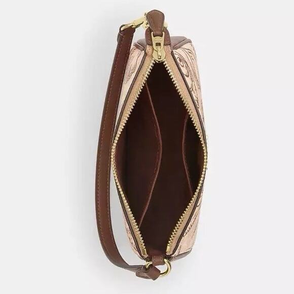 NWT Coach Nolita 19 With Shell Print Signature Canvas CBK79 Gold/Sand Multi - Picture 8 of 9